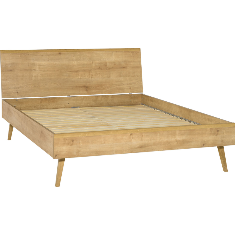 Bed with flat headboard Nature 160x200