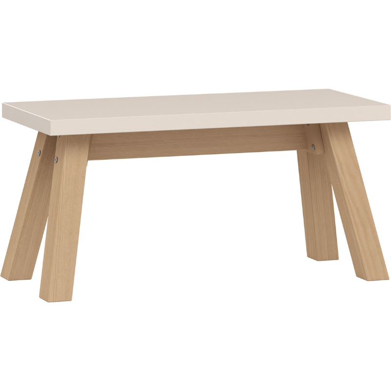 Narrow bench 4 you fresh sand beige/oak