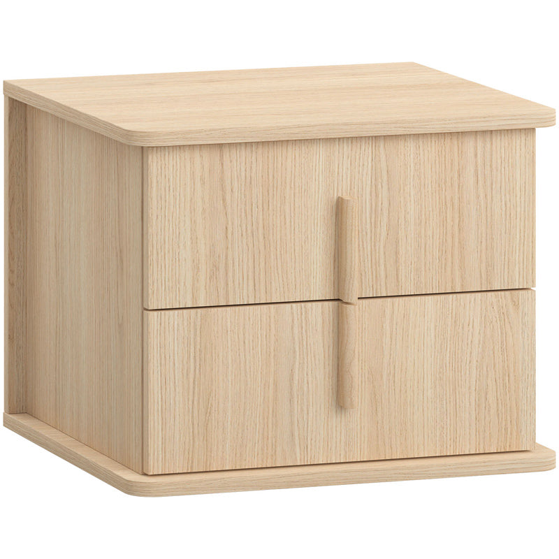 Bedside table with two drawers