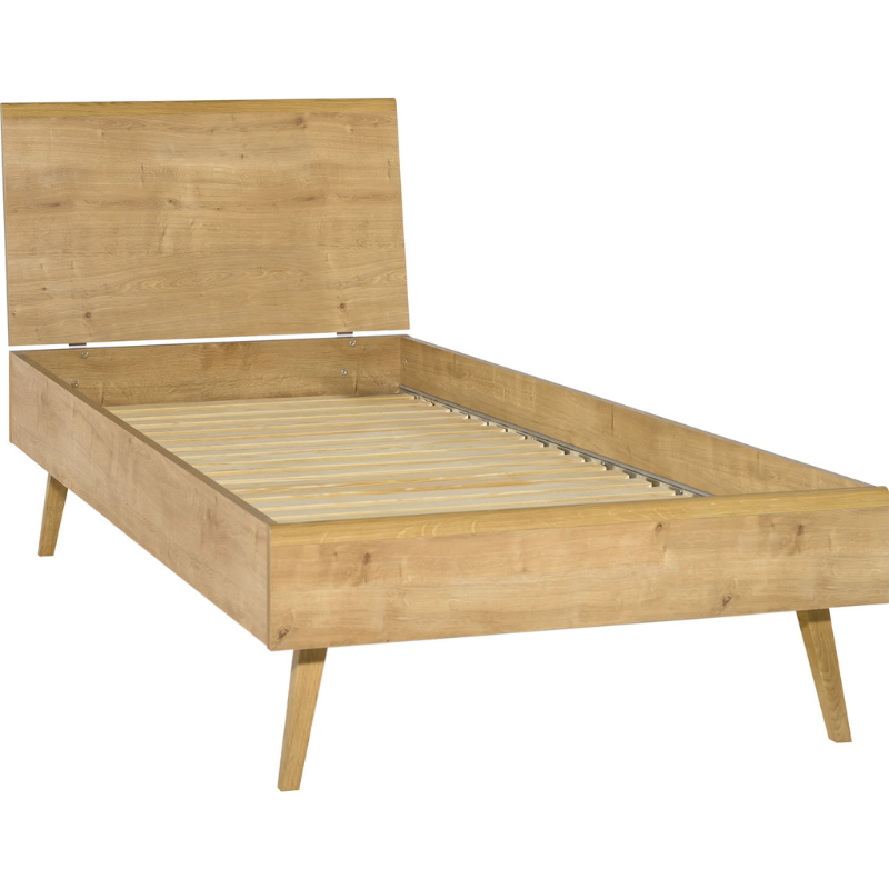 Single bed with a flat top Nature 90x200