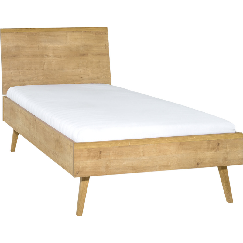 Single bed with a flat top Nature 90x200