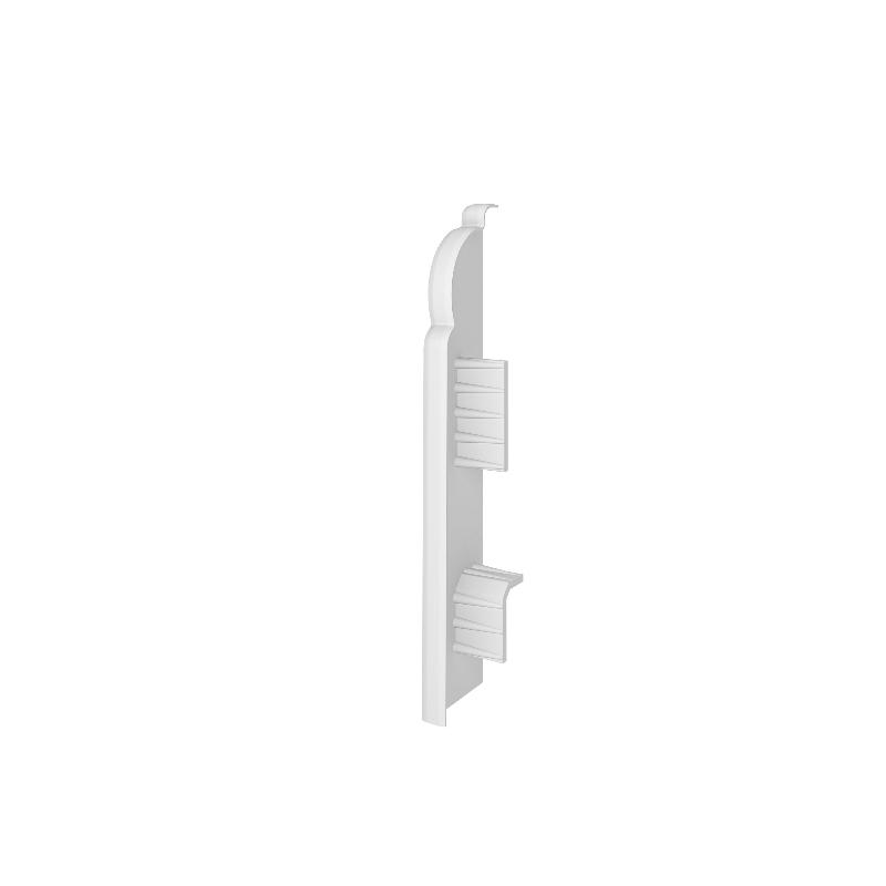 PACK of end caps for ESPUMO Skirting Board 301 White