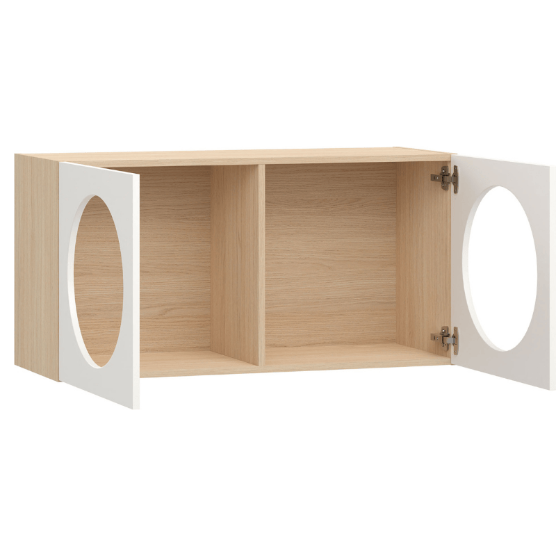 Wide wall shelf with front arrangement 3 reli