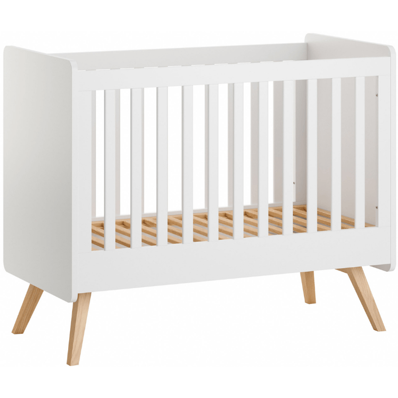 Сot bed 120x60 cm vintage white/oak